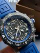 clone Breitling Endurance Pro Swiss Quartz black face blue strap watch (7)_th.jpg